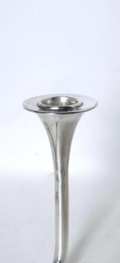  Carlo Mario Camusso Pr Mid Century Modernist Sterling Silver Candleholders by Carlo Camusso Ca 1955 - 3505482