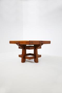  Carlo Piero Zen Italian Table Liberty attributed to Carlo Zen in solid walnut inlaid wood - 1550219