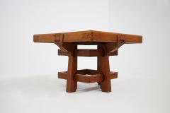  Carlo Piero Zen Italian Table Liberty attributed to Carlo Zen in solid walnut inlaid wood - 1550221