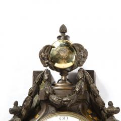  Caron 18th Century Neoclassical Bronze Polished Brass Wall Clock w Chime by Caron - 2220135