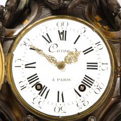  Caron 18th Century Neoclassical Bronze Polished Brass Wall Clock w Chime by Caron - 2220136