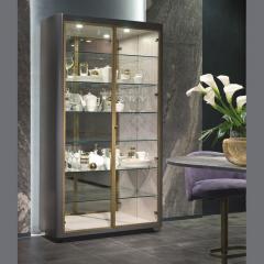  Carpanelli Contemporary Bookcases Optical Skin Glass Cabinet - 1746954