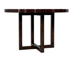  Carrocel Interiors Art Deco Inspired Sapele Wood Round Dining Table - 3885323