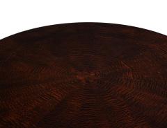  Carrocel Interiors Art Deco Inspired Sapele Wood Round Dining Table - 3885324