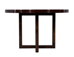  Carrocel Interiors Art Deco Inspired Sapele Wood Round Dining Table - 3885325