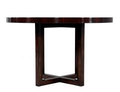  Carrocel Interiors Art Deco Inspired Sapele Wood Round Dining Table - 3885326