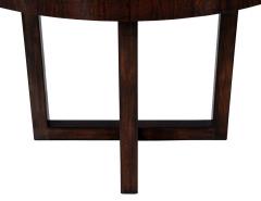  Carrocel Interiors Art Deco Inspired Sapele Wood Round Dining Table - 3885328