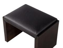  Carrocel Interiors Carrocel Custom Oak Black Leather Tapas Bench - 2692744