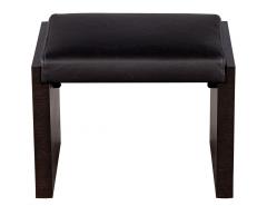  Carrocel Interiors Carrocel Custom Oak Black Leather Tapas Bench - 2692745