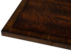  Carrocel Interiors Custom Art Deco Inspired Mahogany Dining Table with Unique Banding Design - 2653716