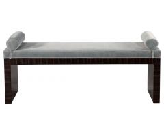  Carrocel Interiors Custom Art Deco Inspired Modern Macassar Bench by Carrocel - 2680892