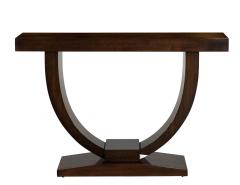  Carrocel Interiors Custom Art Deco Inspired Modern Walnut Console Table - 2981546