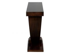  Carrocel Interiors Custom Art Deco Inspired Modern Walnut Console Table - 2981552