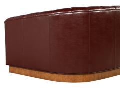  Carrocel Interiors Custom Curved Channel Back Leather Sofa by Carrocel - 2816949