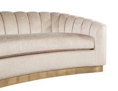  Carrocel Interiors Custom Curved Channel Back Sofa by Carrocel - 2816897