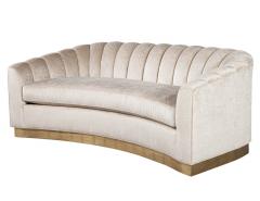  Carrocel Interiors Custom Curved Channel Back Sofa by Carrocel - 2816899