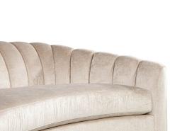  Carrocel Interiors Custom Curved Channel Back Sofa by Carrocel - 2816902