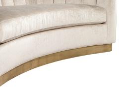  Carrocel Interiors Custom Curved Channel Back Sofa by Carrocel - 2816904