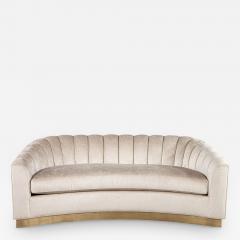  Carrocel Interiors Custom Curved Channel Back Sofa by Carrocel - 2822911