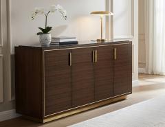  Carrocel Interiors Custom Macassar Marble Top Credenza Buffet Cassara by Carrocel - 4428782
