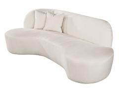  Carrocel Interiors Custom Mid Century Modern Kagan Inspired Curved Sofa Couch by Carrocel - 2757086