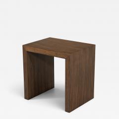  Carrocel Interiors Custom Minimalist Walnut Waterfall Side Table - 4793170