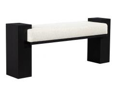  Carrocel Interiors Custom Modern Black Oak Bench - 3906781