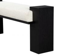  Carrocel Interiors Custom Modern Black Oak Bench - 3906783