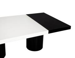  Carrocel Interiors Custom Modern Black and White Dining Table by Carrocel - 1656505