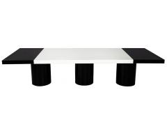  Carrocel Interiors Custom Modern Black and White Dining Table by Carrocel - 1656509