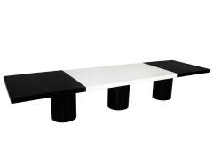  Carrocel Interiors Custom Modern Black and White Dining Table by Carrocel - 1656516