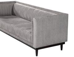  Carrocel Interiors Custom Modern Channeled Sofa in Grey - 3513126