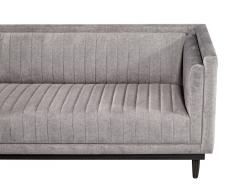  Carrocel Interiors Custom Modern Channeled Sofa in Grey - 3513127