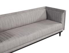  Carrocel Interiors Custom Modern Channeled Sofa in Grey - 3513133