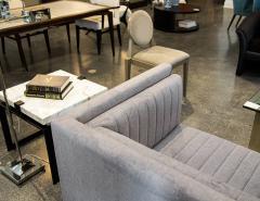  Carrocel Interiors Custom Modern Channeled Sofa in Grey - 3513134