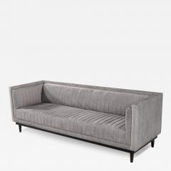  Carrocel Interiors Custom Modern Channeled Sofa in Grey - 3517508