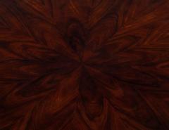  Carrocel Interiors Custom Modern Round Dining Table in Sunburst Pattern and Brass Base - 4220343