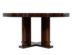  Carrocel Interiors Custom Modern Round Macassar Dining Table - 3627636