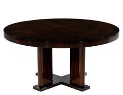  Carrocel Interiors Custom Modern Round Macassar Dining Table - 3627647