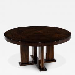  Carrocel Interiors Custom Modern Round Macassar Dining Table - 3629668