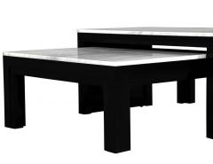  Carrocel Interiors Custom Modern Stone Top Cocktail Table with Nesting Table Design - 1800024