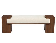  Carrocel Interiors Custom Modern Walnut Bench - 3906785