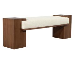  Carrocel Interiors Custom Modern Walnut Bench - 3906790