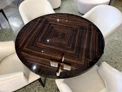  Carrocel Interiors Custom Round Macassar Foyer Dining Table by Carrocel - 3325465