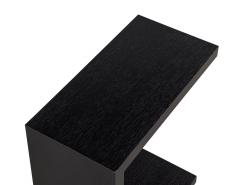  Carrocel Interiors Modern Black C Table in Oak - 2817435