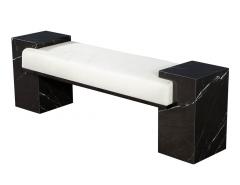  Carrocel Interiors Modern Black Porcelain Bench - 2923608