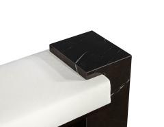  Carrocel Interiors Modern Black Porcelain Bench - 2923612