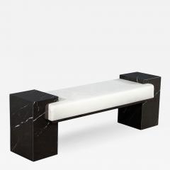  Carrocel Interiors Modern Black Porcelain Bench - 2927640