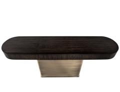  Carrocel Interiors Modern Console Table with Pull Out Ottoman Stools - 3516877