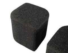  Carrocel Interiors Modern Geometric Ottomans in Textured Fabric - 3104051